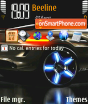 Neon Car 01 theme screenshot