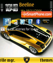 Lamborghini Gallardo SE theme screenshot