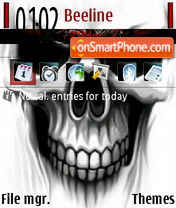 Skulls V2 01 tema screenshot