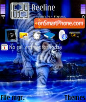 Ace Blue Fear tema screenshot