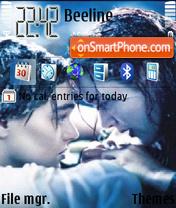 Cute Love Titanic tema screenshot