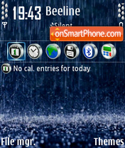 Rain 01 tema screenshot