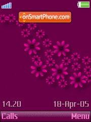 Little Purple Flowers tema screenshot