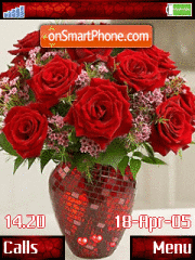 Roses Animated tema screenshot