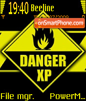Danger Xp tema screenshot