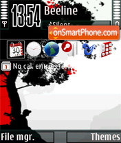 Under black tree tema screenshot