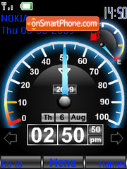 Speed Swf Clock tema screenshot