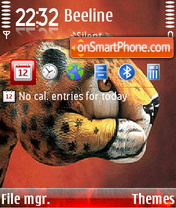 Leopard Hand theme screenshot