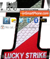 Lucky Strike tema screenshot