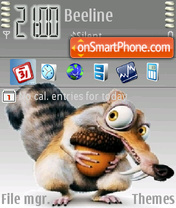 Скриншот темы Vista scrat Ice age