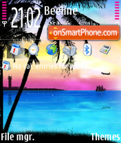 Tropic Colors tema screenshot