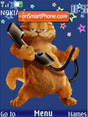 Garfield animated tema screenshot