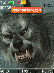 Animated Were Wolf theme screenshot