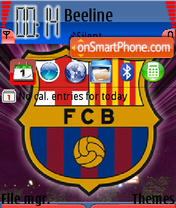 Скриншот темы FC Barcelona 07