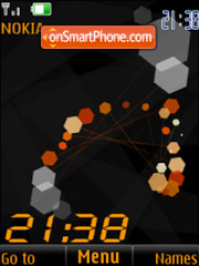 Clock flash animated tema screenshot