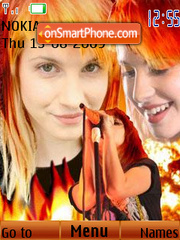 Скриншот темы Paramore SWF