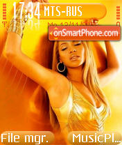 Beyonce theme screenshot