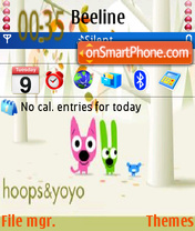 Hoops and Yoyo theme screenshot