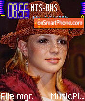 Britney Spears 10 es el tema de pantalla