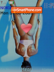 Sport girl tema screenshot