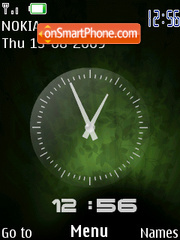 Se S500i Clock tema screenshot