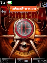 Pantera Clock tema screenshot
