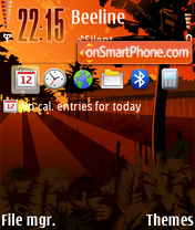 Tropic 01 tema screenshot