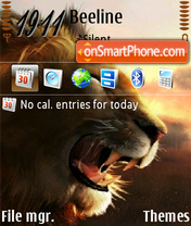 Lion 05 es el tema de pantalla