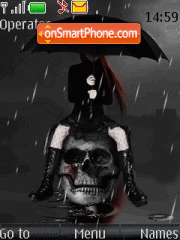 Capture d'écran Dark girl thème