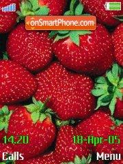 Strawberries tema screenshot