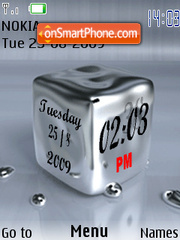 Mercury Clock es el tema de pantalla