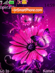 Pink and Violet Animated tema screenshot