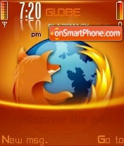 Firefox Orange V2 theme screenshot