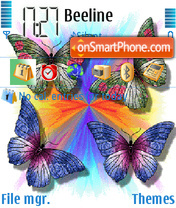 Animated Butterfly 03 Theme-Screenshot