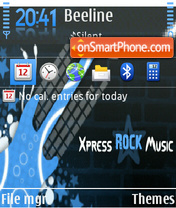 Xpress Rock Musc tema screenshot