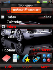 Audi Red Carbon tema screenshot