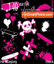 Emo abstract tema screenshot