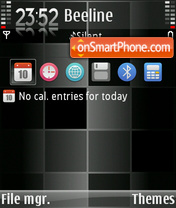 InBlack tema screenshot