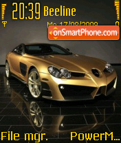 Mercedes Gold tema screenshot