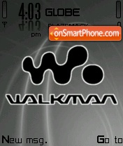 Walkman Black tema screenshot