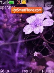 Скриншот темы Flower Animated Flash1.1