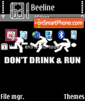 Dont Drink tema screenshot