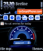 Speedometer QVGA 01 es el tema de pantalla