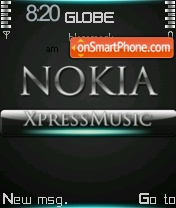 Nokia Xpress Music 06 es el tema de pantalla