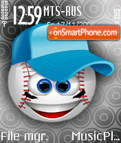 Baseball theme screenshot