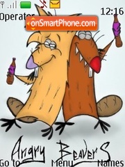 Angry Beavers tema screenshot