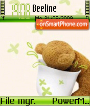 Cute Teddy 02 tema screenshot