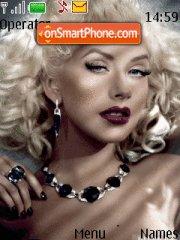 Скриншот темы Christina Aguilera