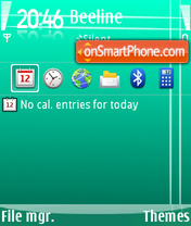 CyanTouch tema screenshot