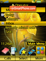 Скриншот темы Golden Flower